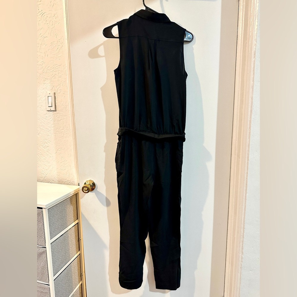 Theory Sleeveless Collared Button Down Jumpsuit - image 2